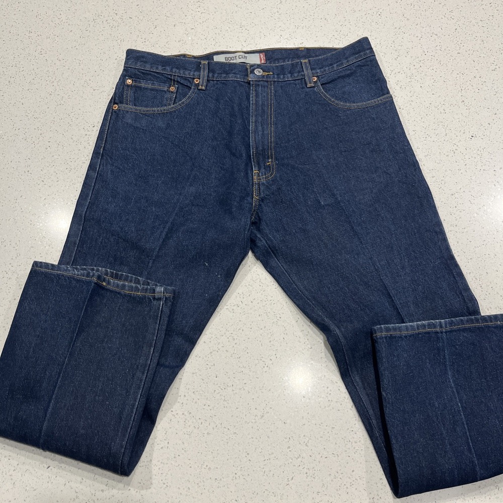 Vintage Levis 517 Bootcut Jeans Dark Wash Men's 38x30 Y2K 2005 Mexico Denim